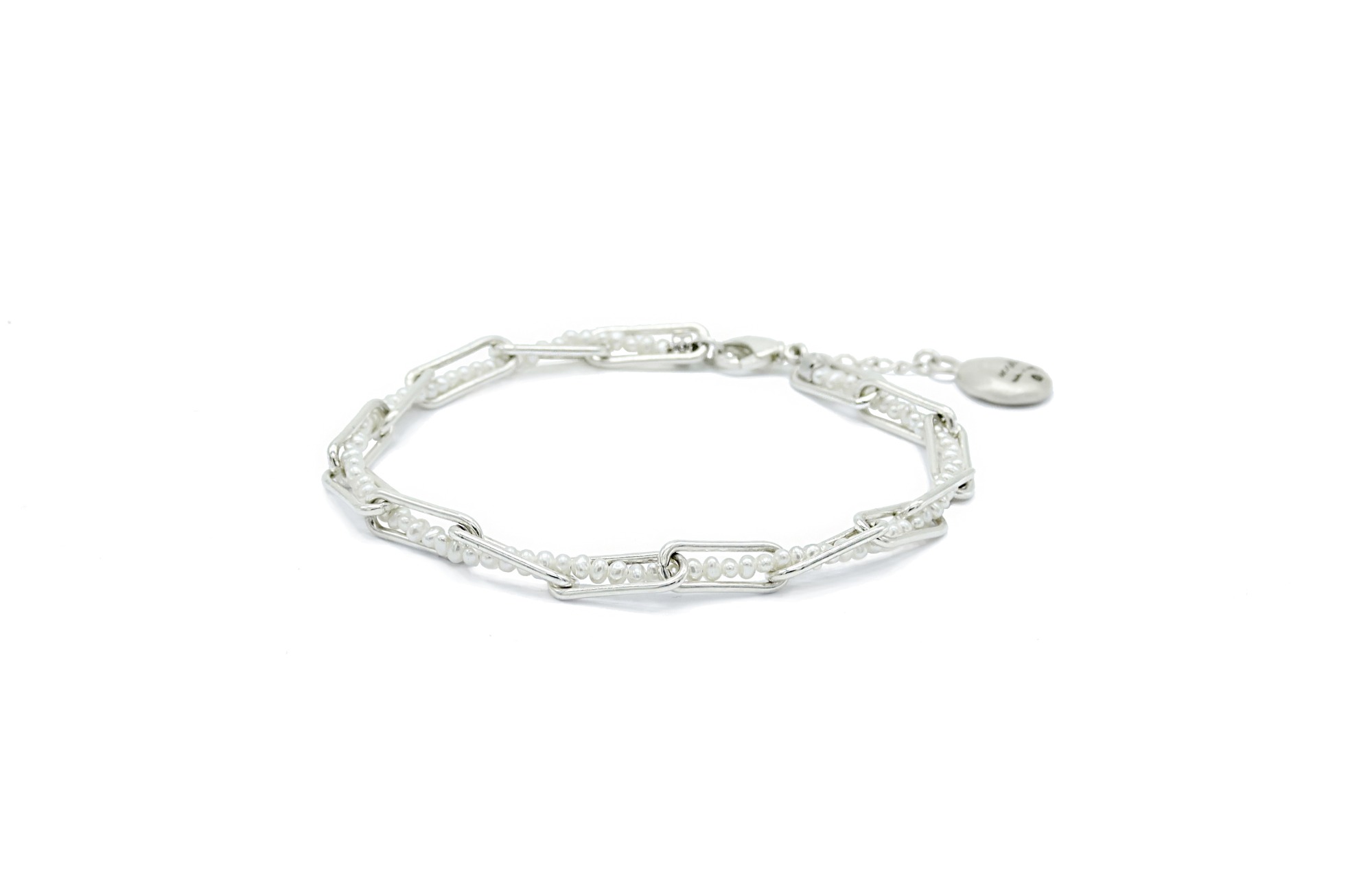 Twist Pearl Chain Bracelet